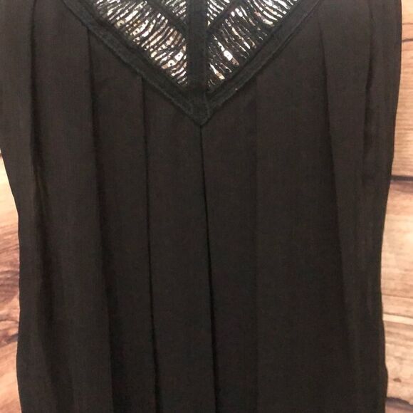 Guess black sequined pleated top - Picture 4 of 6